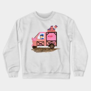 Mendl's Cake Box Van -Grand Budapest Hotel Crewneck Sweatshirt